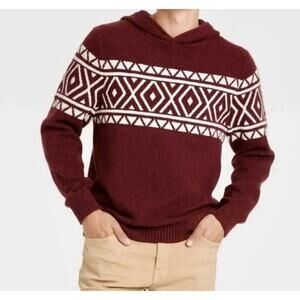 Men's Hoodie Sweater Burgundy ~ SUPER SOFT ~ Goodfellow & Co ~ S, M, and XL
